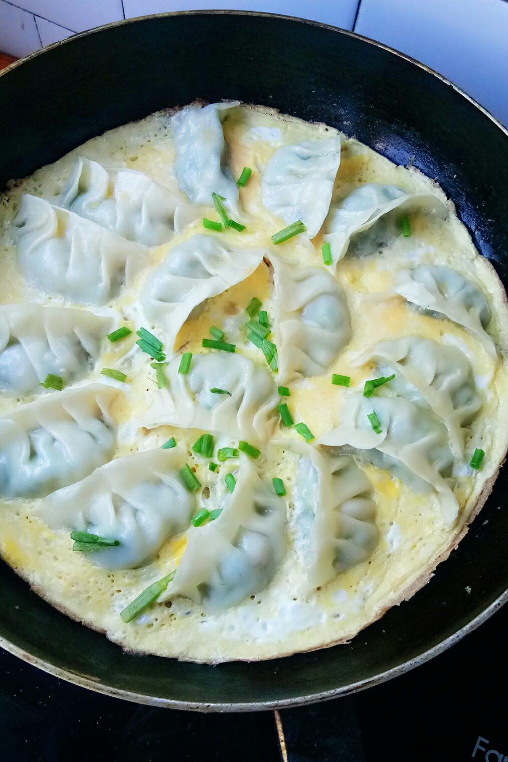 懒人快手抱蛋煎饺