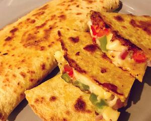 素食墨西哥芝士馅饼    Vegetarian Quesadilla的做法 步骤9