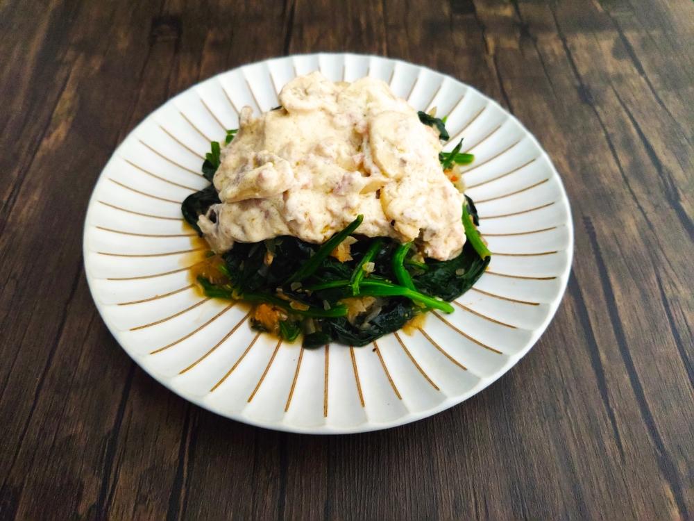 菠菜拌白酱的做法