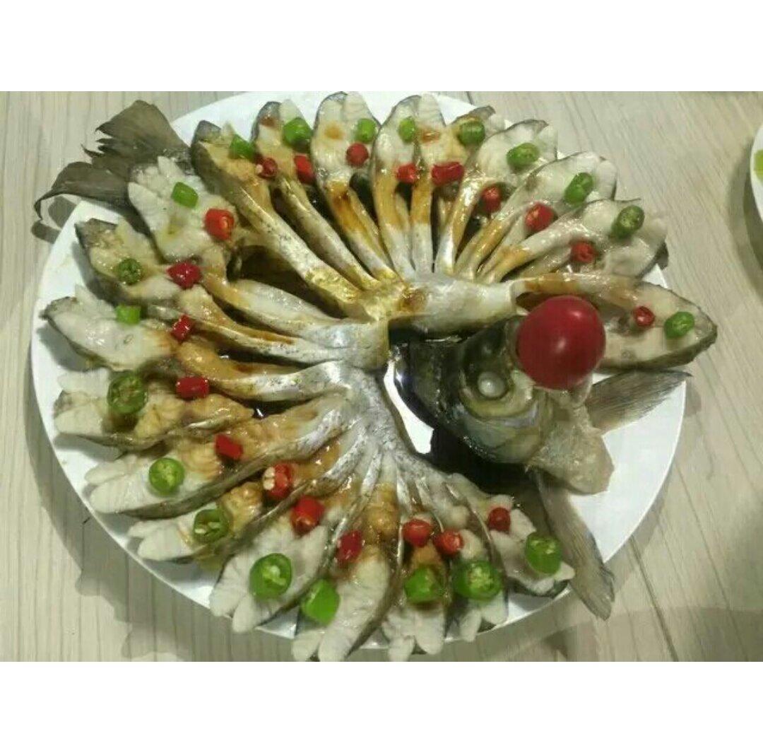 分享作品 2016年12月01日                      今日菜单,孔雀开屏鱼