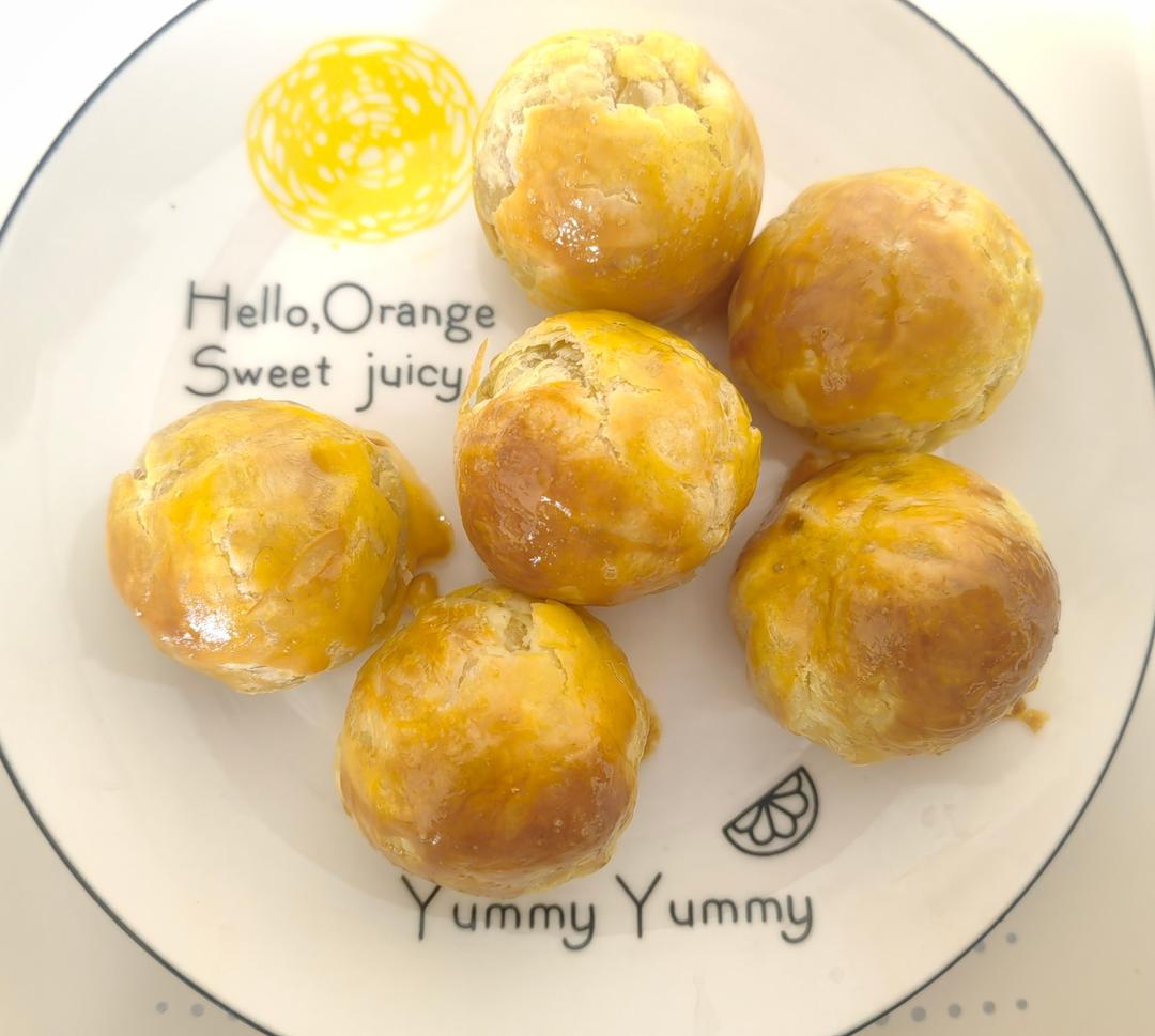 有空气炸锅就能做的小点心「酥皮汤圆」蛋挞皮与汤圆的完美结合👍👍👍