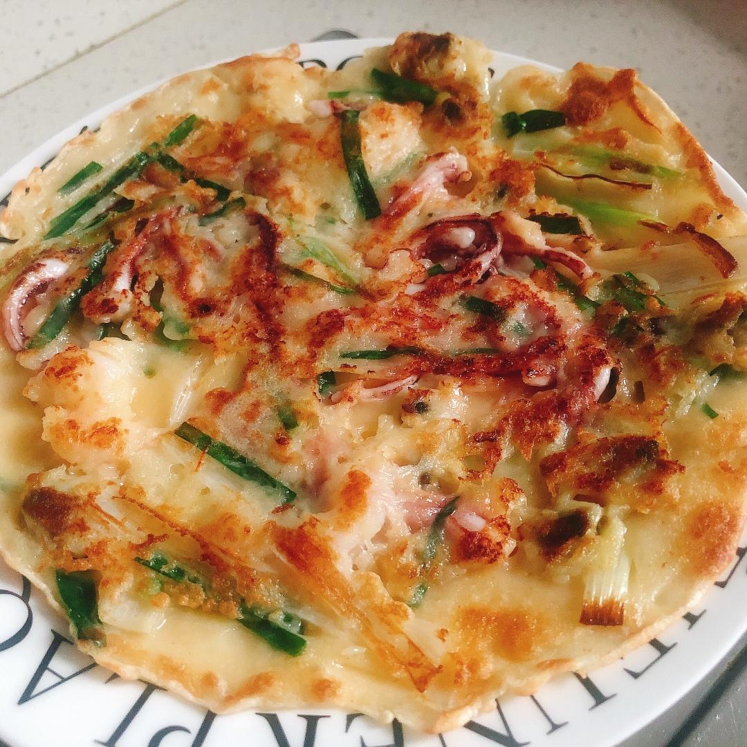 可甜可盐的韩式海鲜葱饼