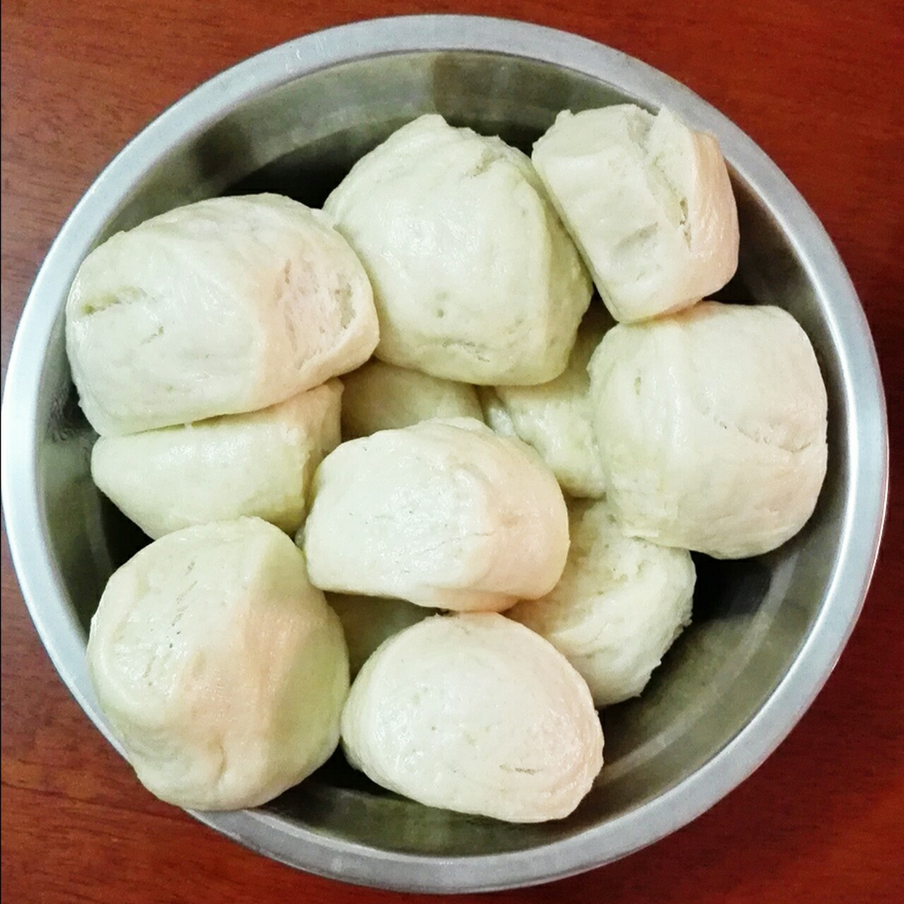 面包机发面蒸馒头
