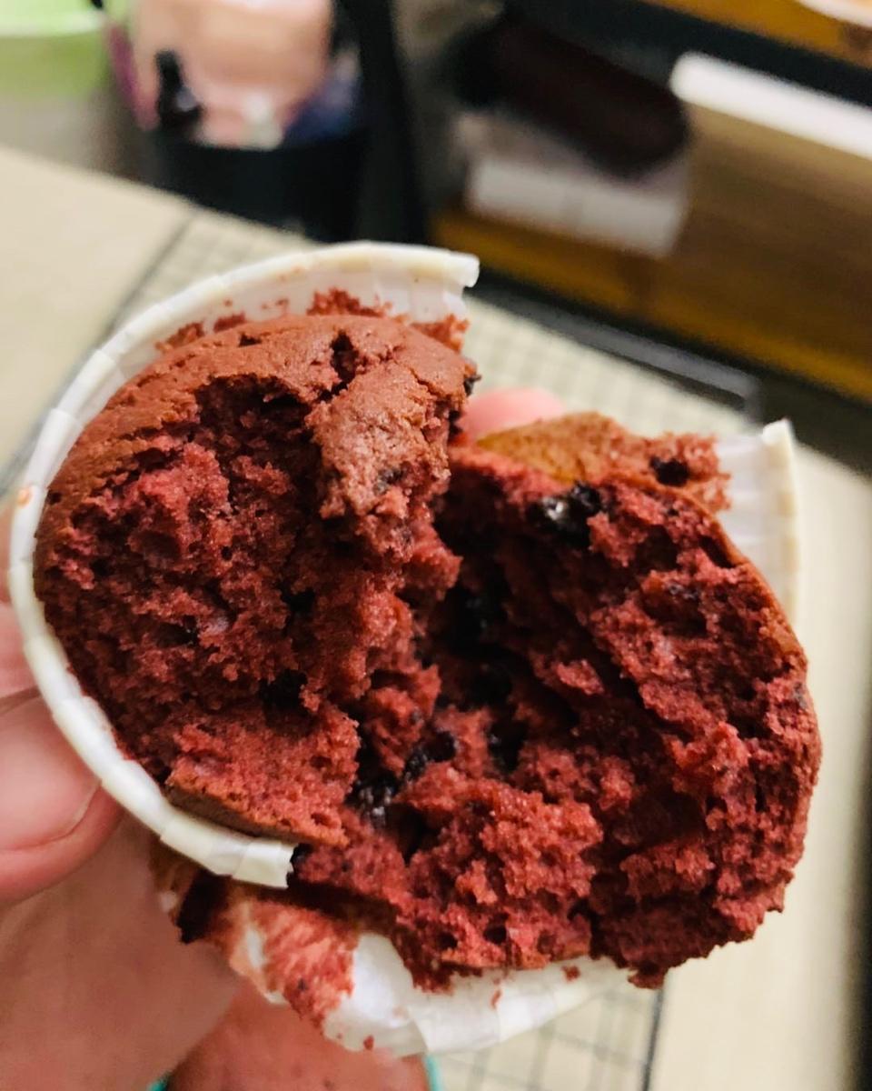 传统红丝绒杯子蛋糕（极软无泡打粉）Red velvet cupcake