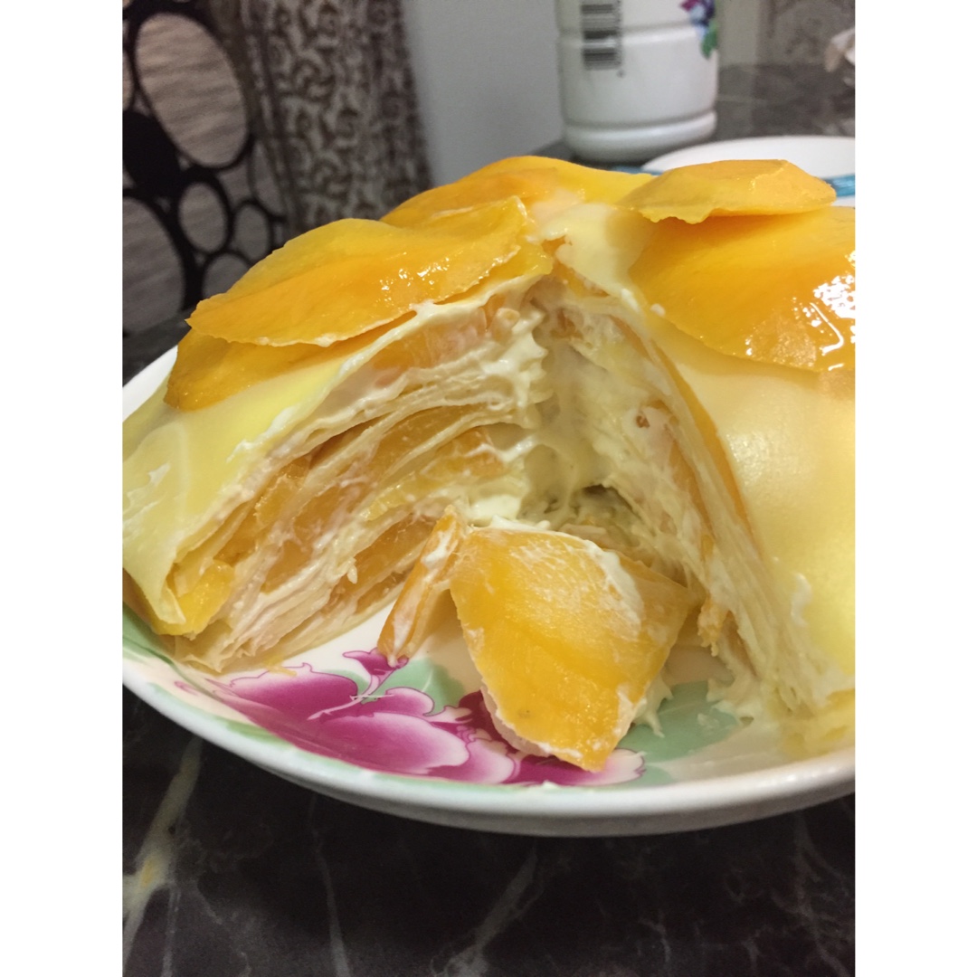 芒果千层蛋糕，100%成功告别煎皮无能