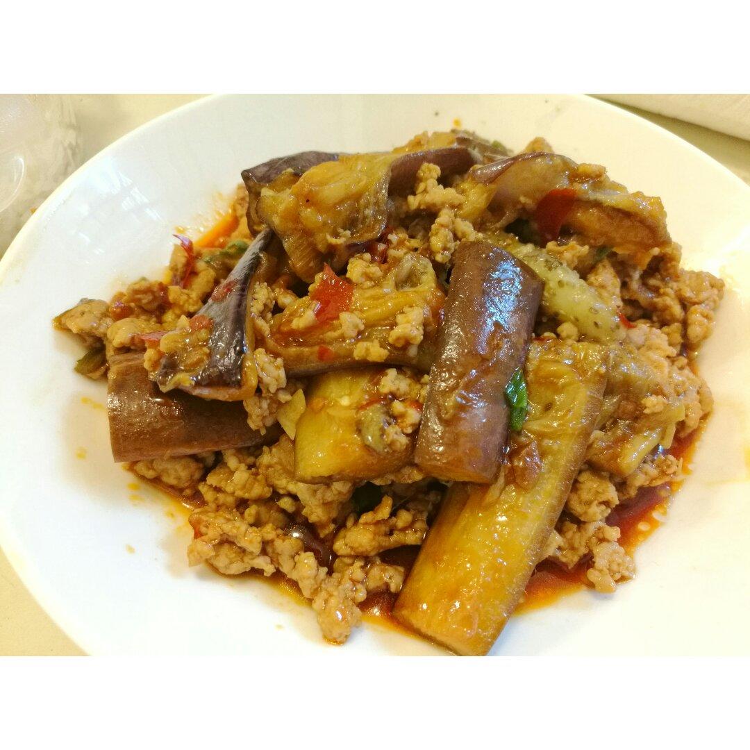 红烧肉沫茄子