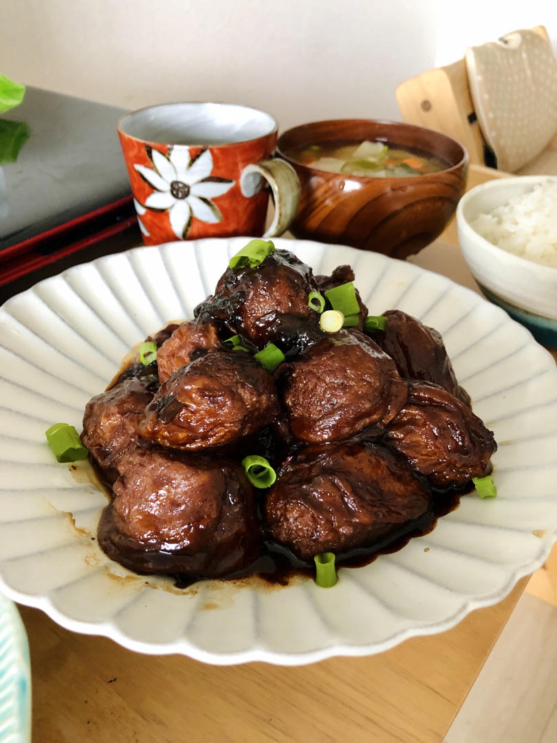 红烧油面筋塞肉