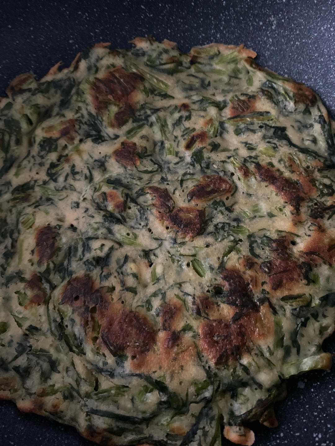 茼蒿鸡蛋饼
