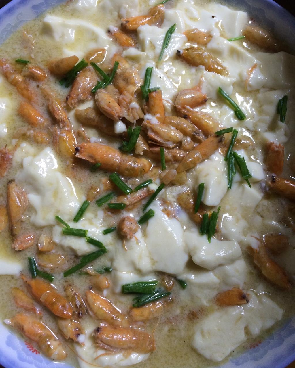 虾头豆腐煲