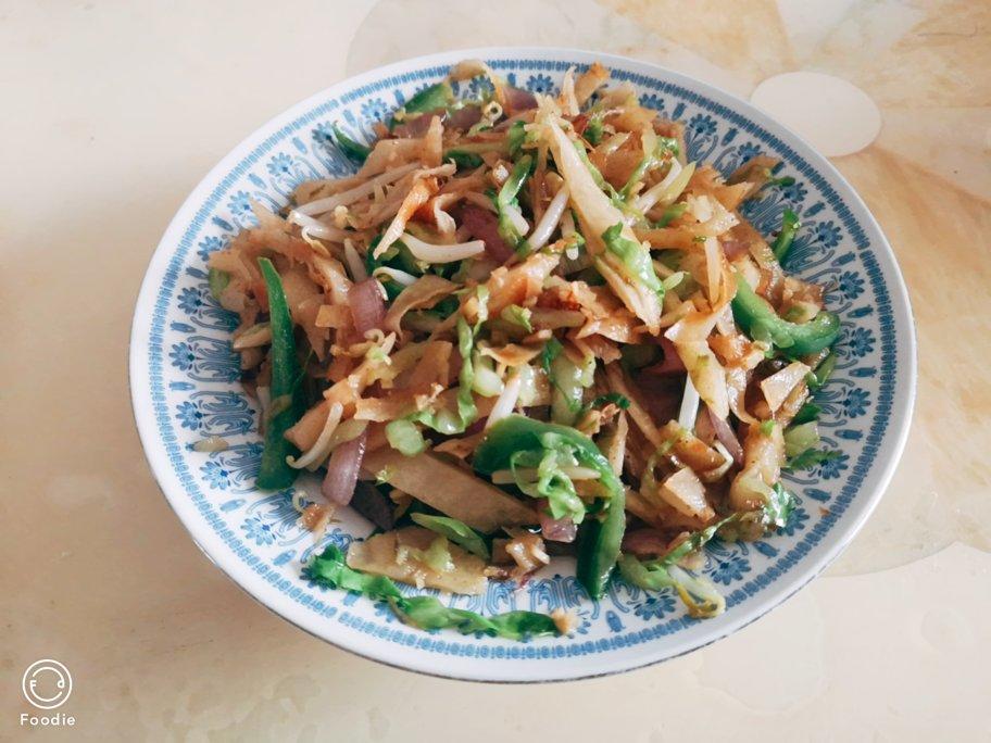 陕西私房炒饼[内附饼丝做法]