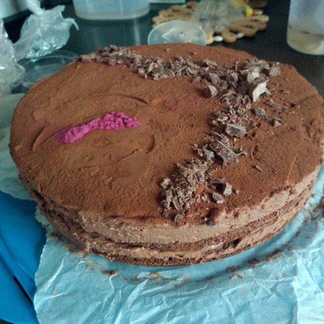 巧克力方形慕斯蛋糕