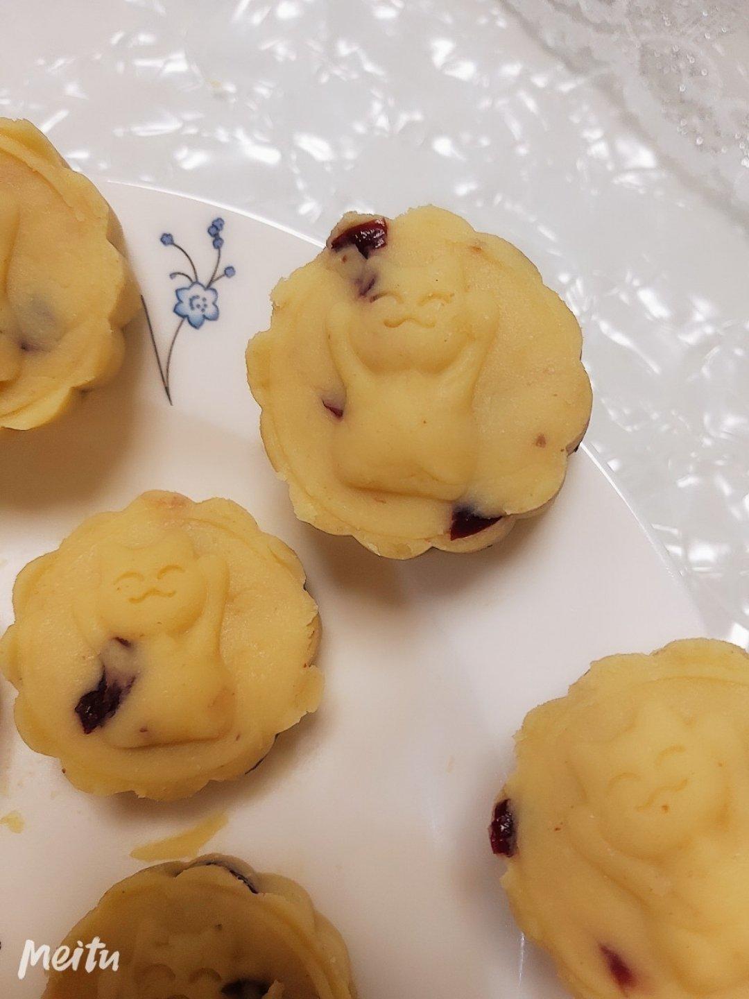 蔓越莓绿豆糕