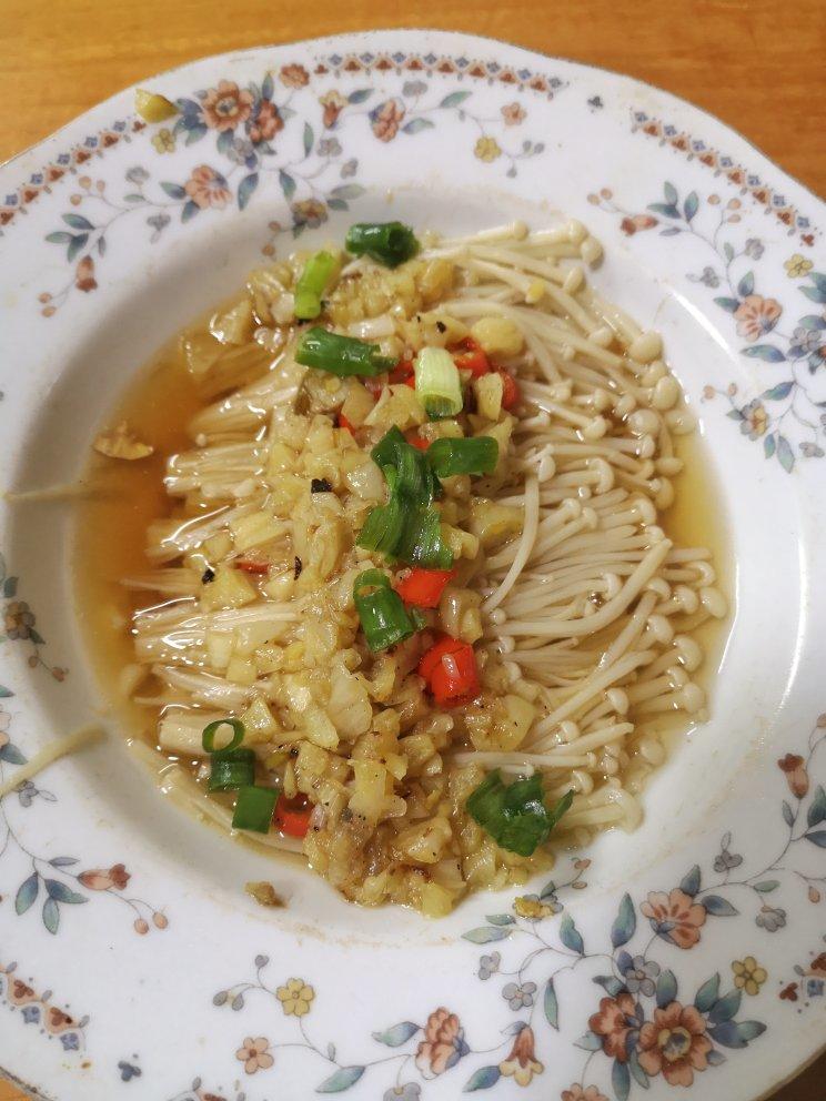 蒜蓉蒸金针菇