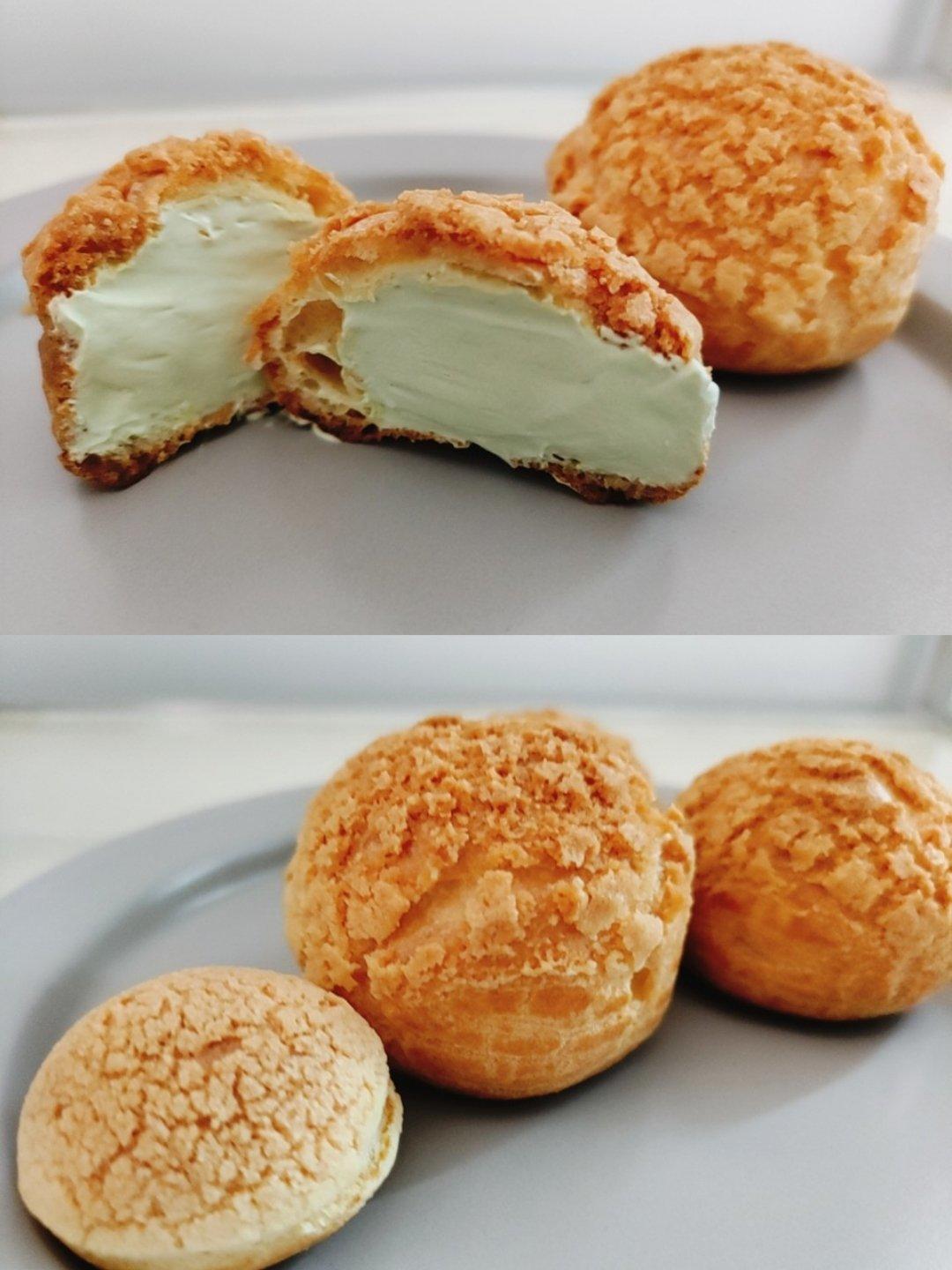 一口就爆浆的卡士达酥皮泡芙