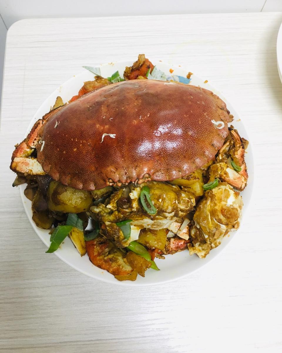 好吃到跳的椒盐面包蟹