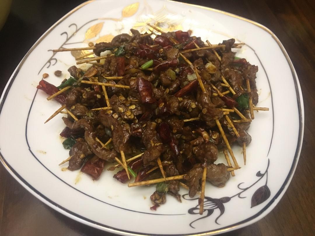 牙签牛肉 道地湖南味