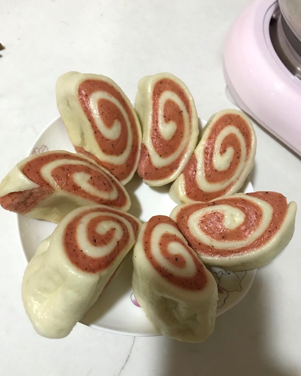 火龙果馒头