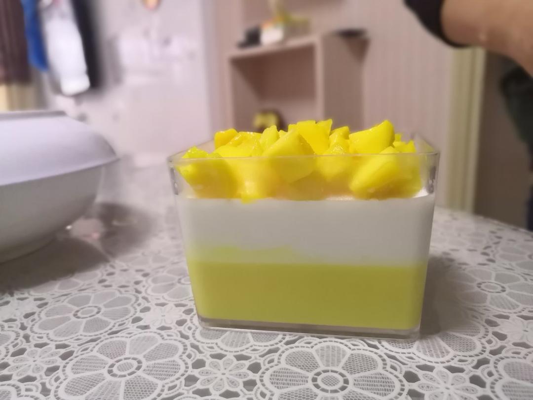 双层芒果布丁