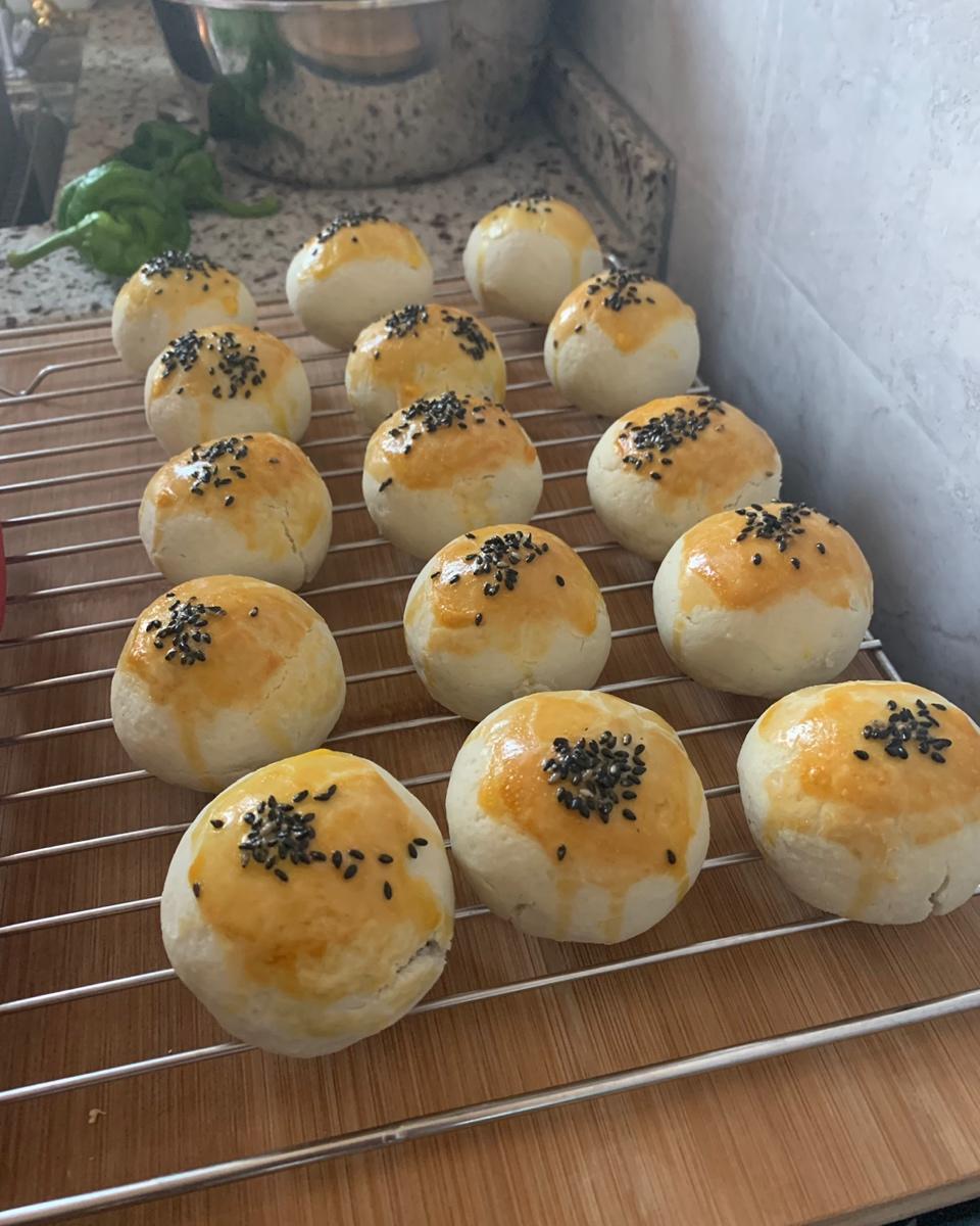 新手蛋黄酥（不用手套膜）