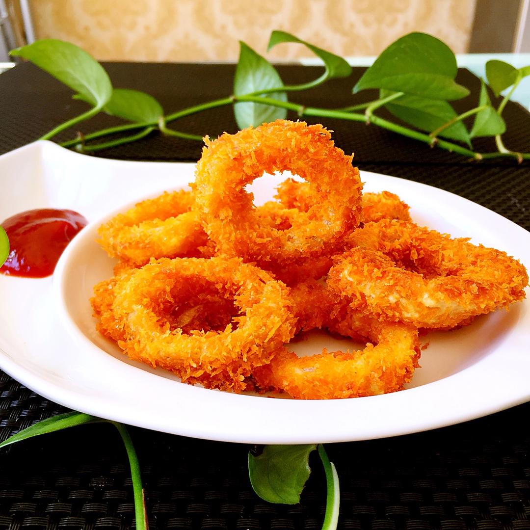 芒果布丁8080做的酥炸鱿鱼圈——好吃到停不了口