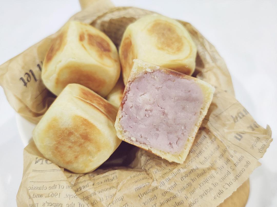 #低糖低油小零食# 芋泥仙豆糕