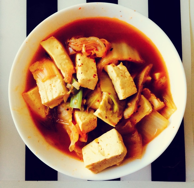 辣白菜豆腐汤