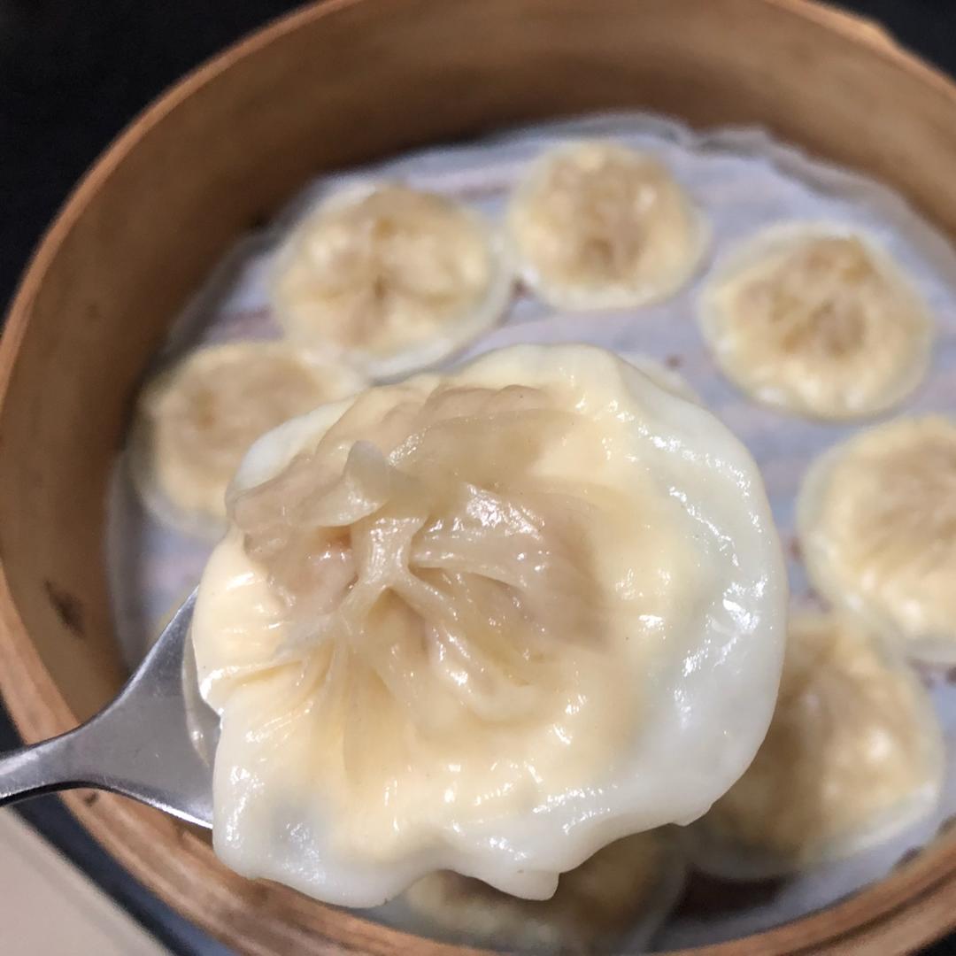 zoesu做的内酯嫩豆腐牛肉馅儿小笼包(一人份)