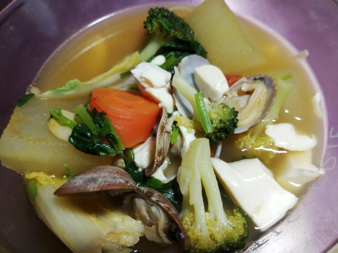 蛤蜊豆腐汤(减肥)