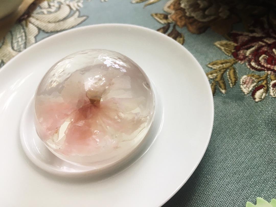 凉粉樱花果冻