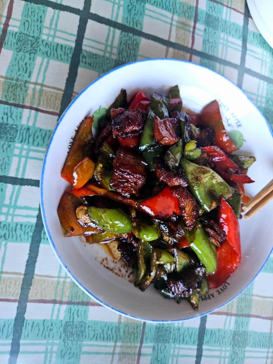 青椒小炒五花肉