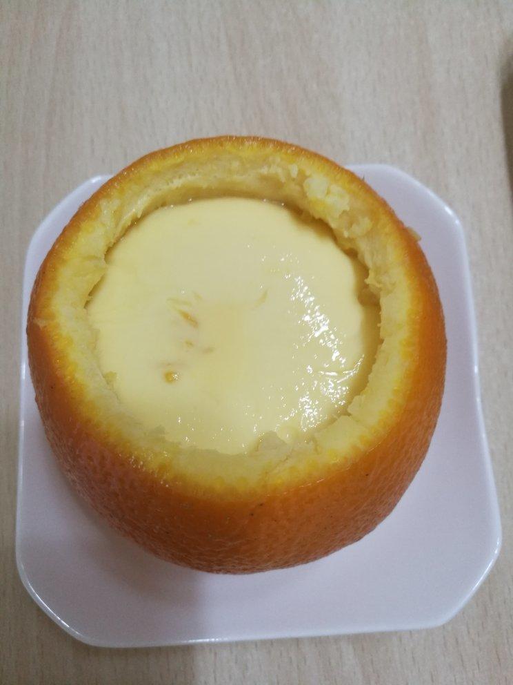 甜橙牛奶蛋羹