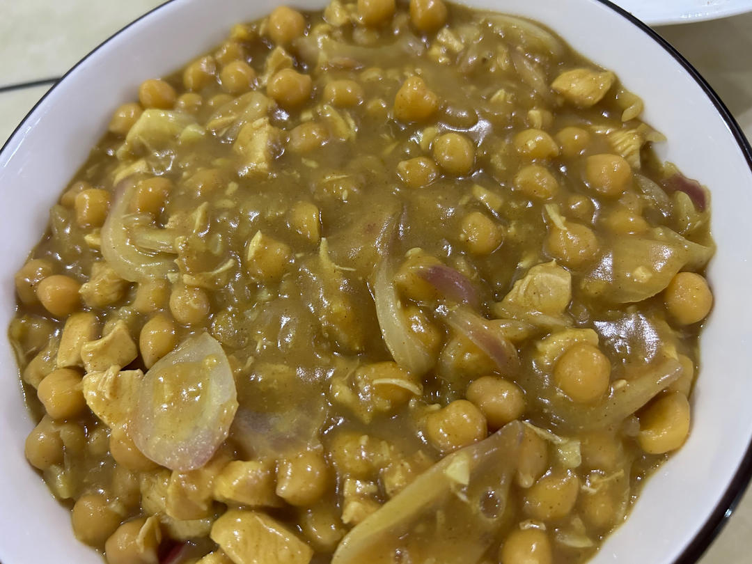 咖喱鹰嘴豆Curry Chickpea，汤汁都要舔干净的低卡素食者健康餐