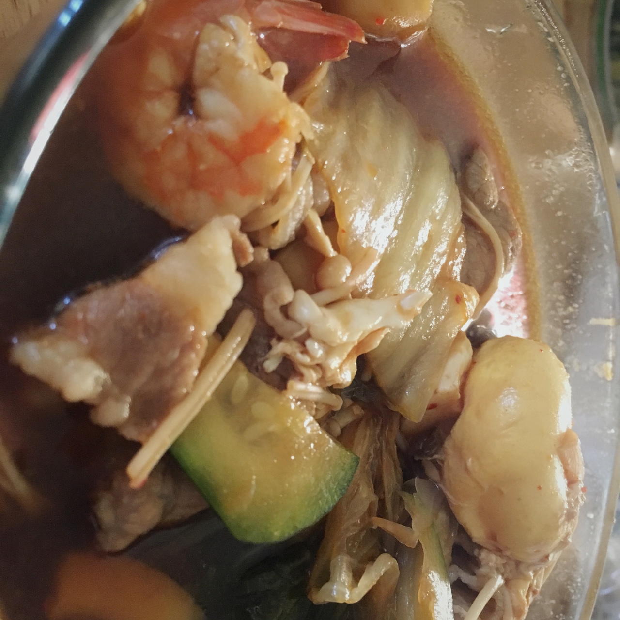 韩式泡菜海鲜豆腐汤