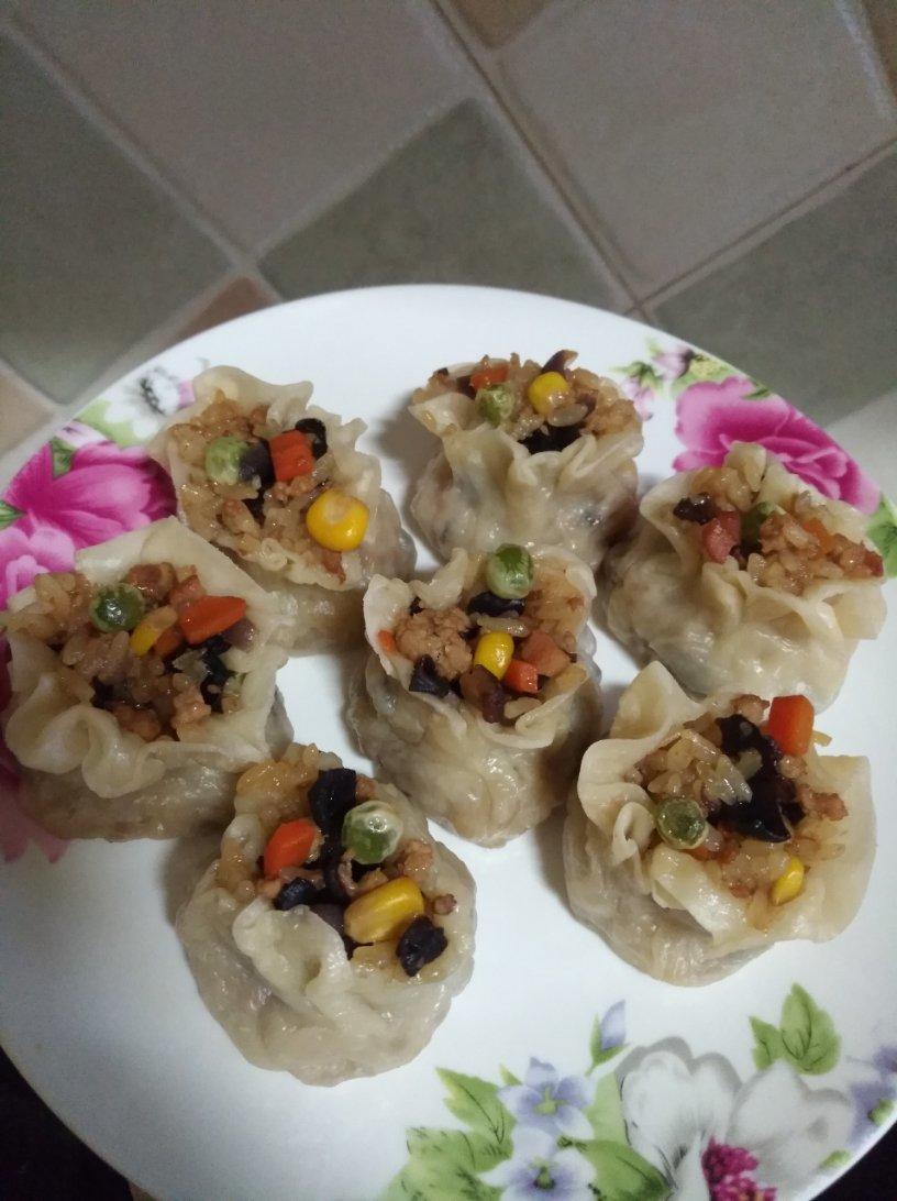 简易糯米烧卖（附烧卖包法）