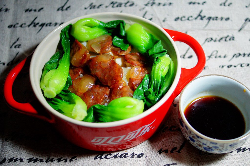 电饭锅版香菇腊肠饭