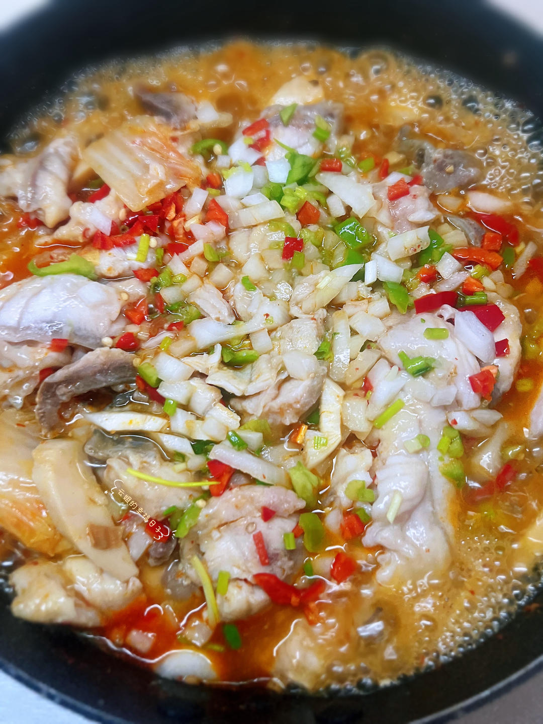 超快手的味好美爽麻椒香鱼片煲