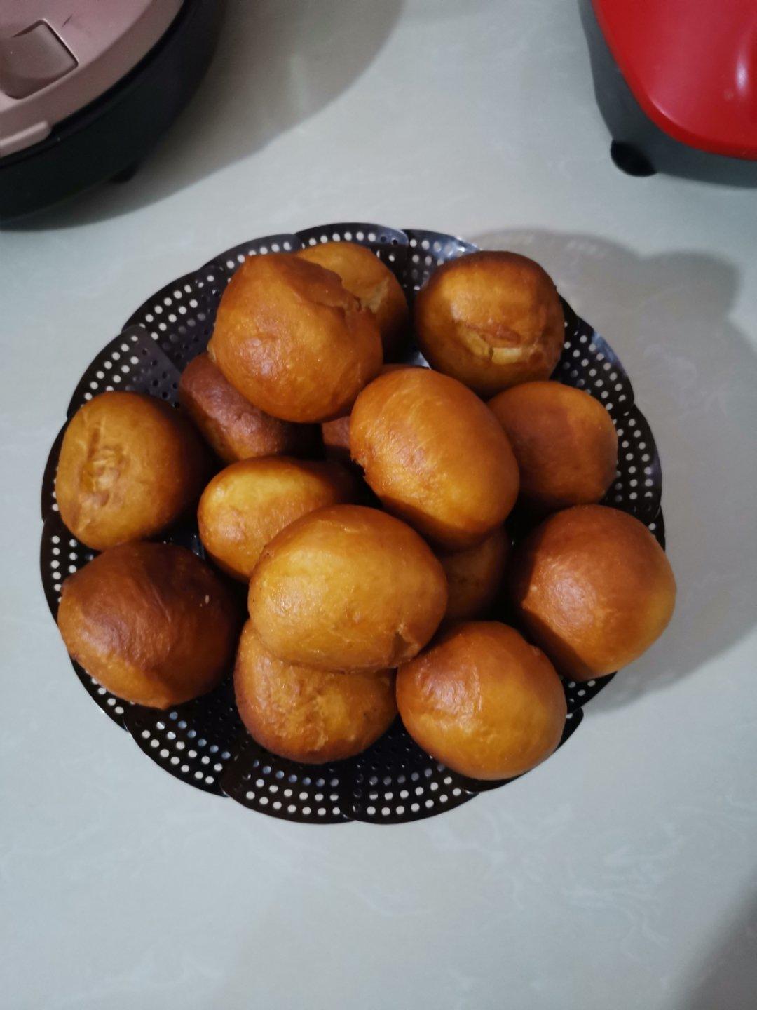 一次发酵红豆馅油炸包