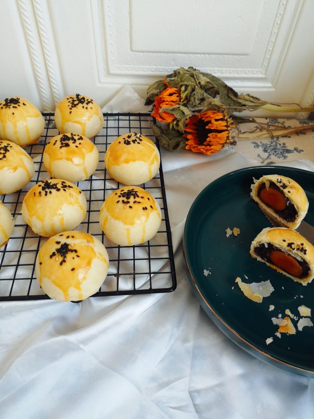 豆沙蛋黄酥（六个量黄油版）