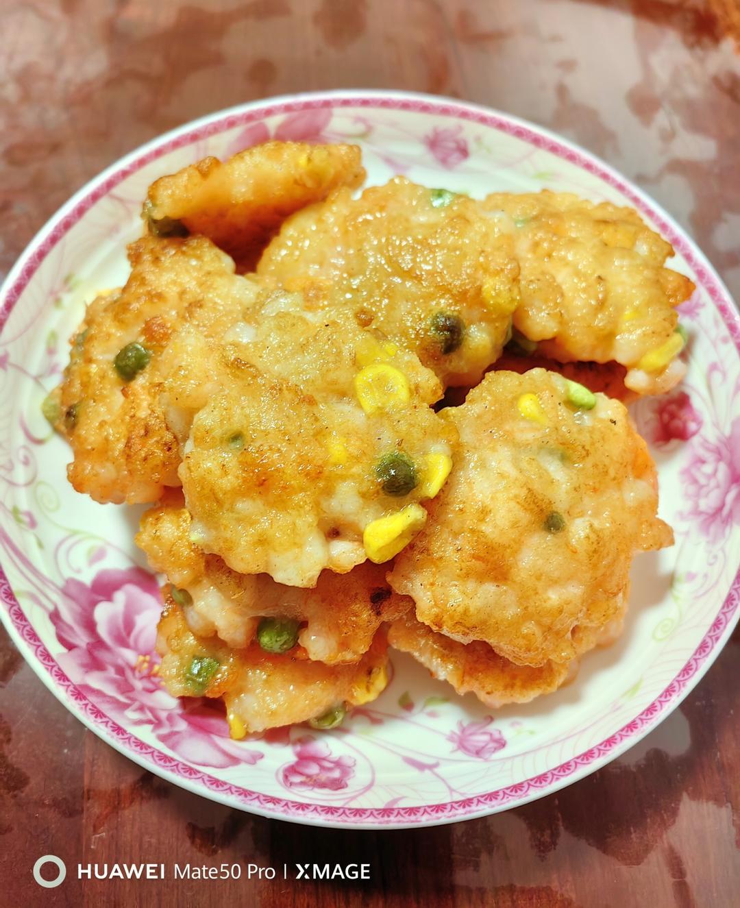 孩子超爱吃的时蔬鲜虾饼，补钙长高高‼️