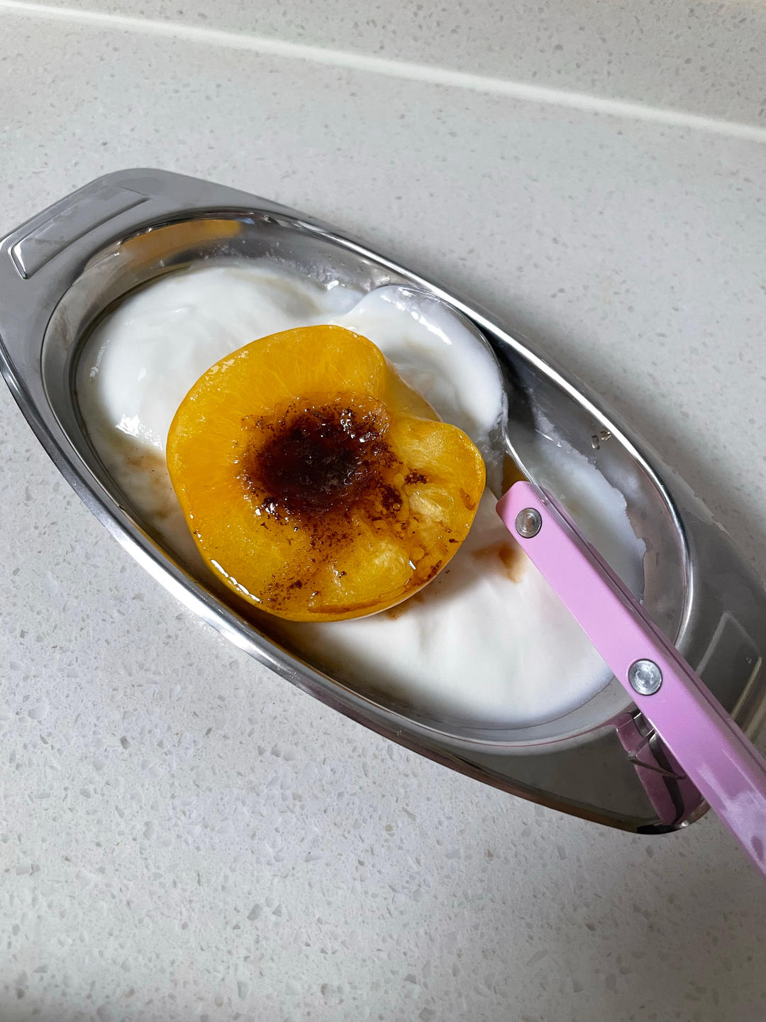 烤桃子