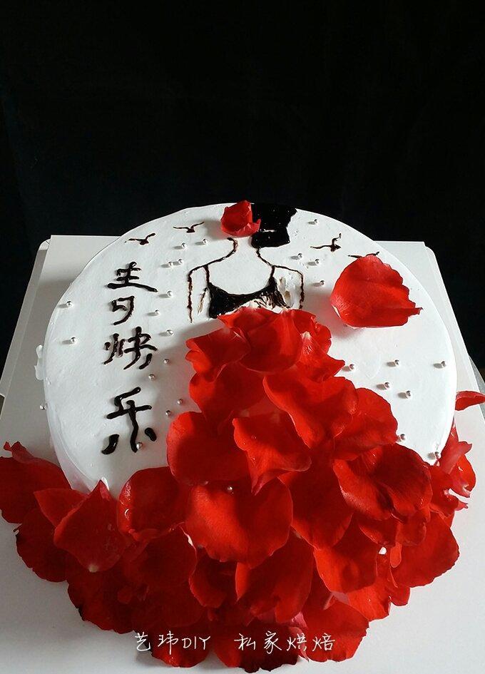 玫瑰花蛋糕的做法