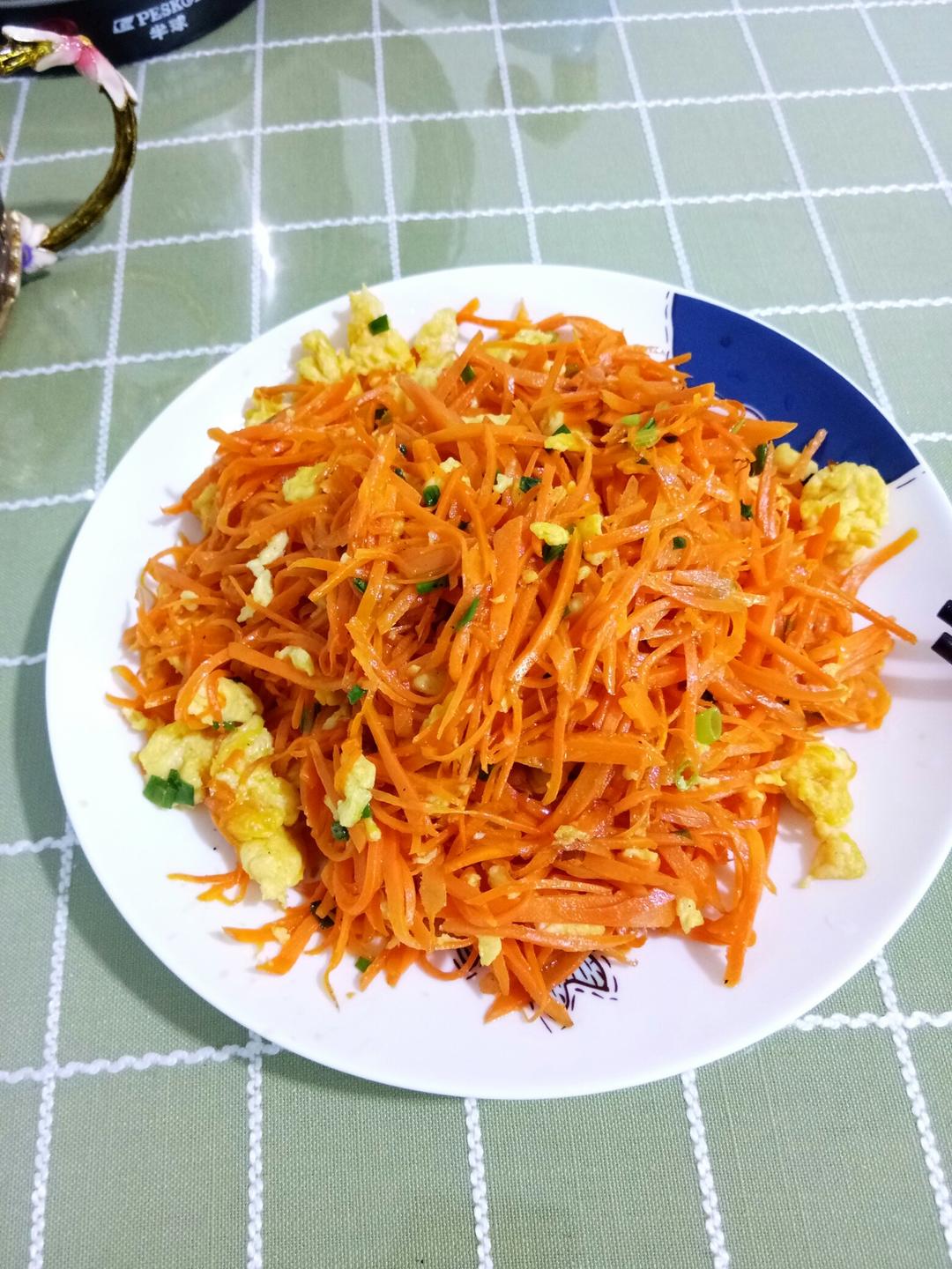 鸡蛋炒胡萝卜