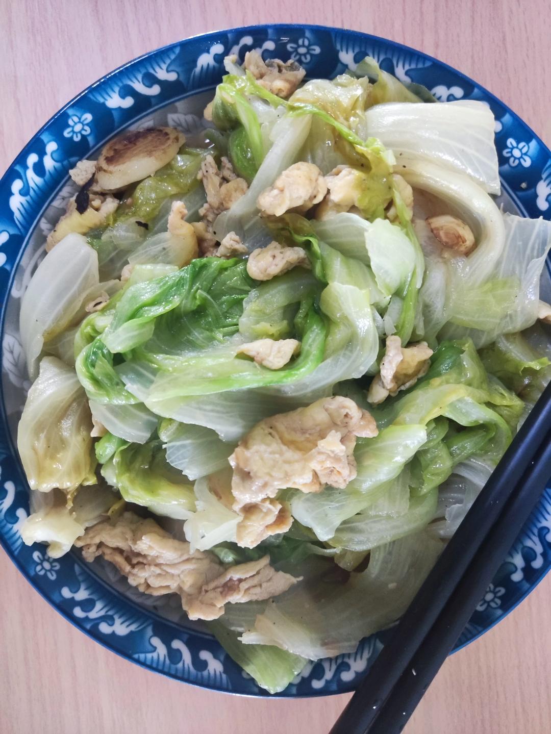 西生菜炒鸡蛋
