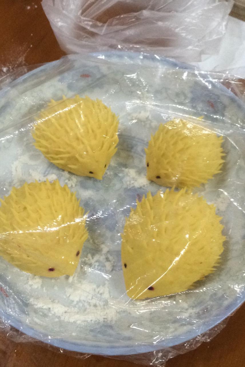 南瓜刺猬馒头