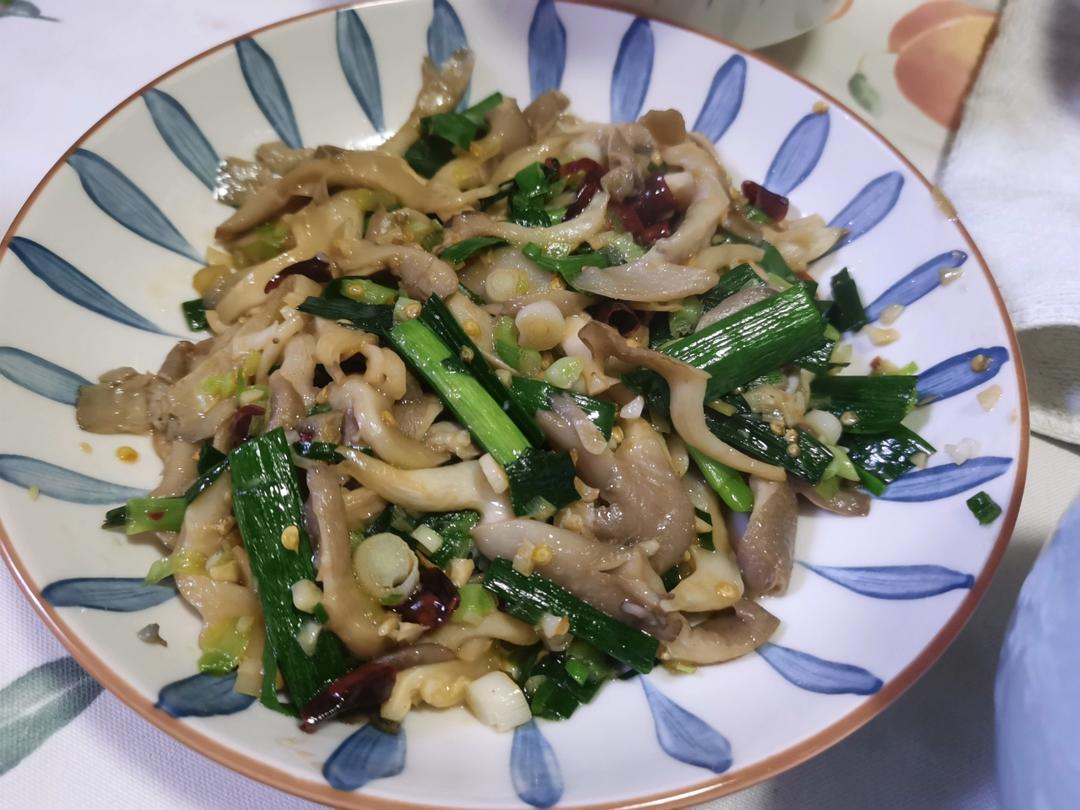 素炒平菇