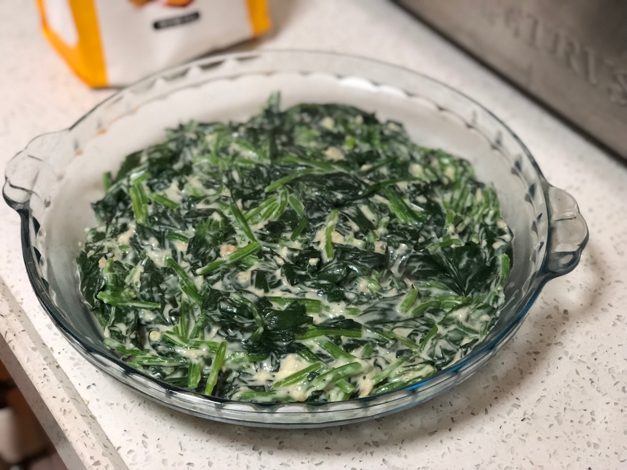 奶油菠菜creamed spinach