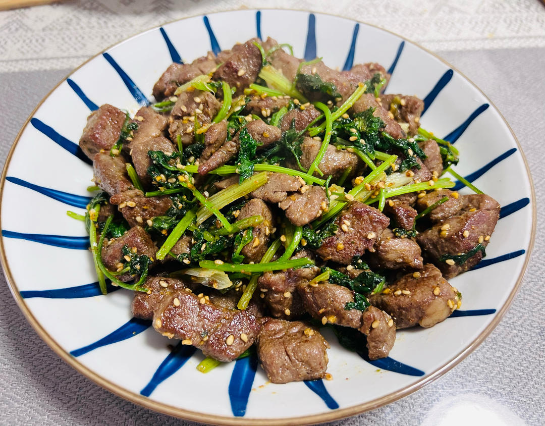 香菜孜然牛肉