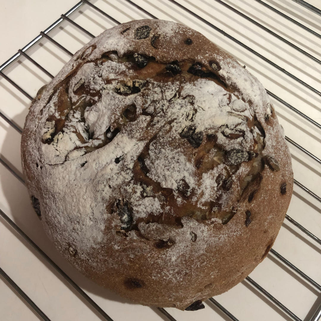 德国婆婆秘方·只多一料·香得上天的全麦核桃蔓越欧包