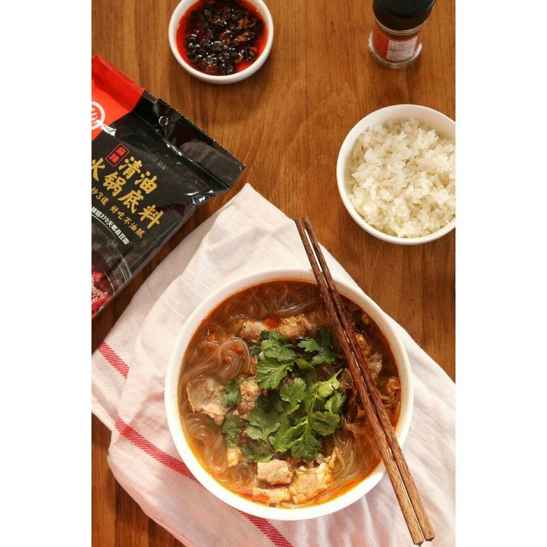 海底捞零失败宴客菜-翡翠牛肉粉丝