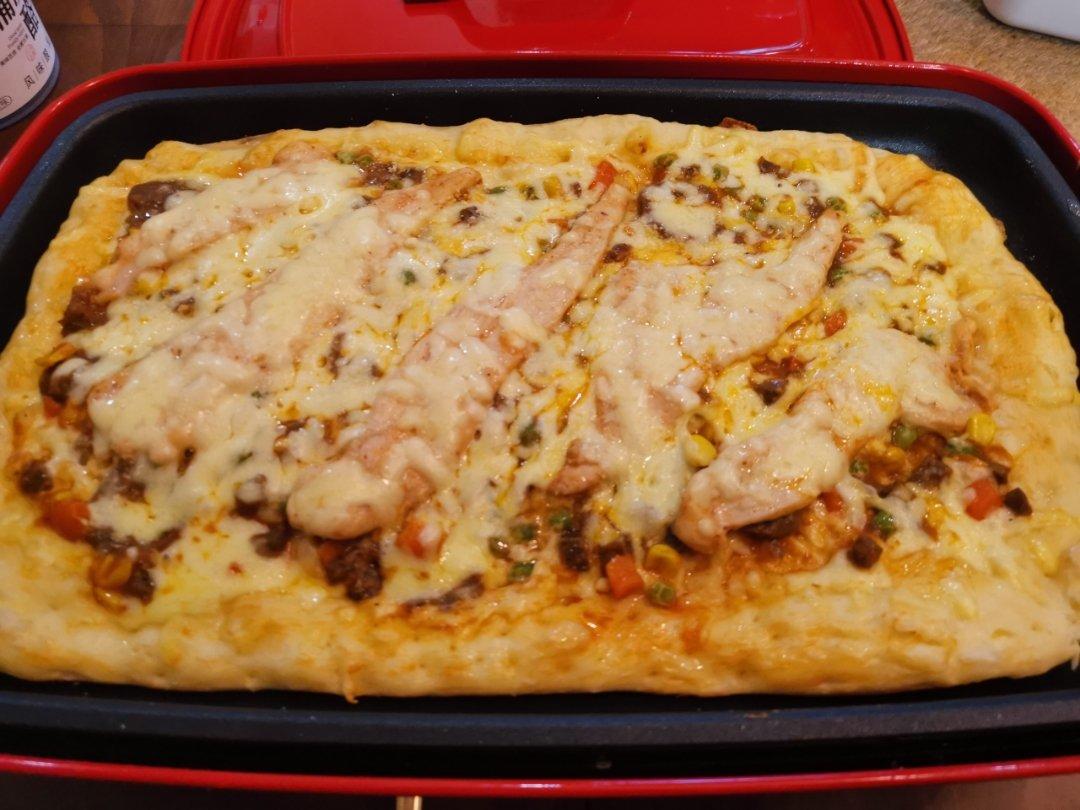 Bruno方锅Plus之烧烤牛肉丸鸡肉披萨